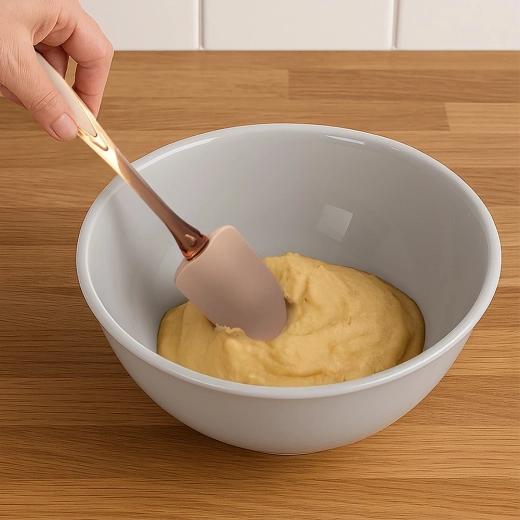 Behagelig omrøring og foldning af dej