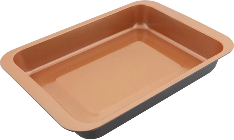 Lamart kobberfarvet bageform 42 × 29 × 5 cm