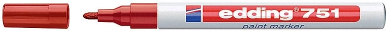 Lak-tusch rød Edding 751