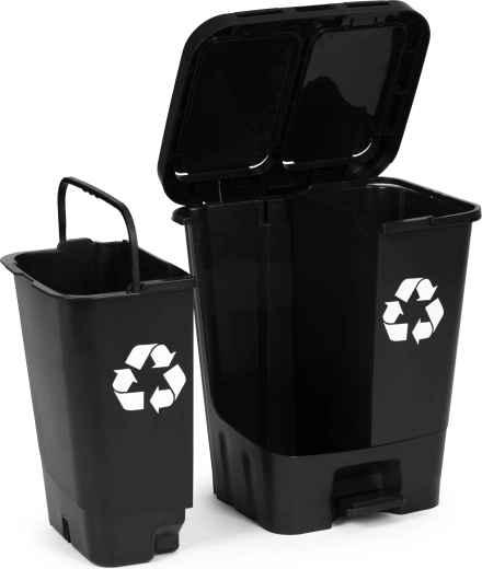 Aftagelige indsatse med håndtag til hurtig tømning