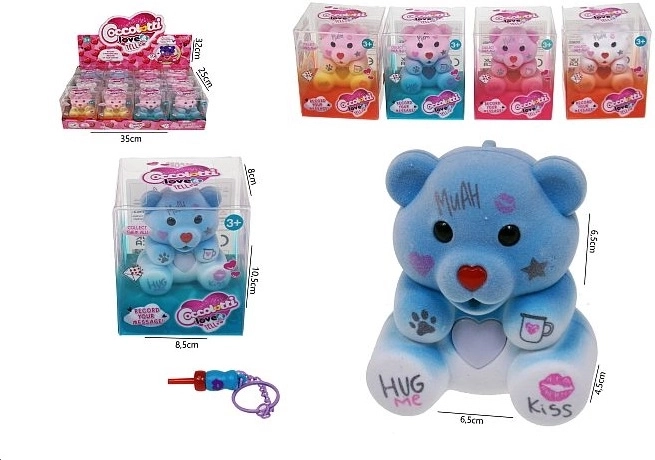 Optagende bamse med sutteflaske