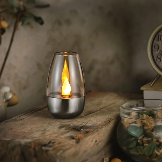 Solar-LED-lys med flammeeffekt