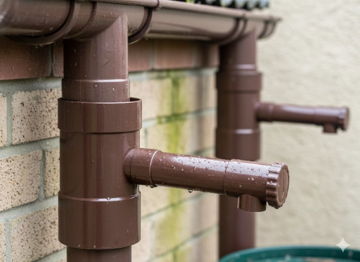 Effektiv opsamling af regnvand til tønde