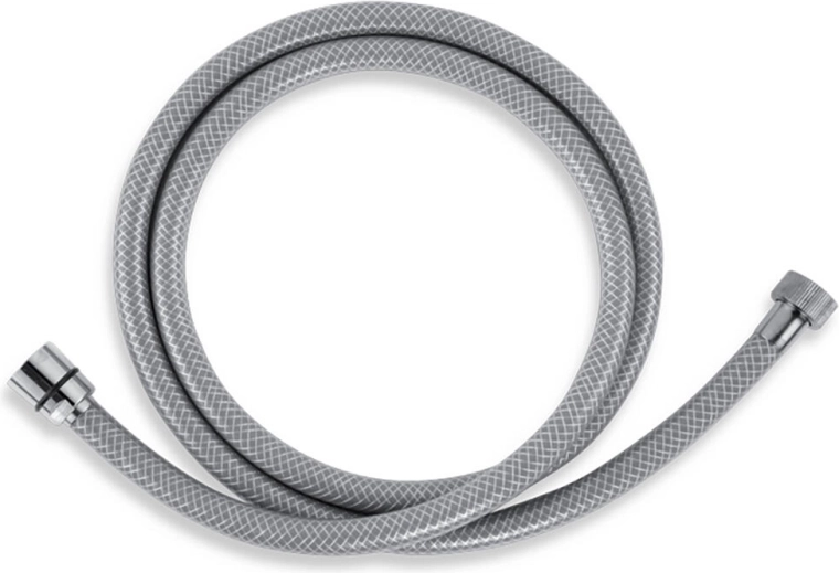 Bruseslange 150 cm i PVC, grå