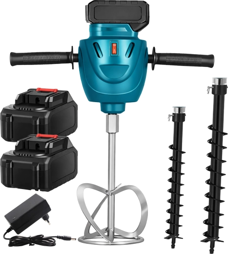 Universal 2-i-1: mixer og jordbor