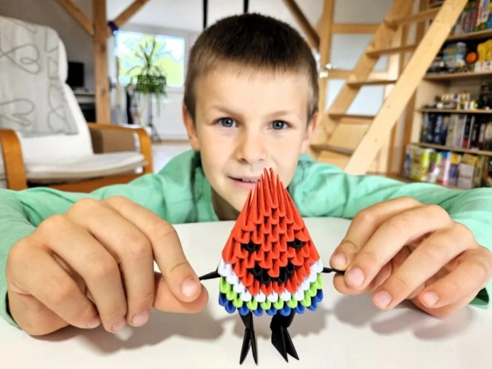 Farverig 3D-dekoration