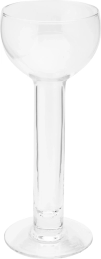 Elegant klart glas på høj fod