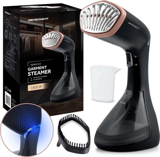 Håndholdt tøjdamper BERDSEN 1600 W med 230 ml vandtank