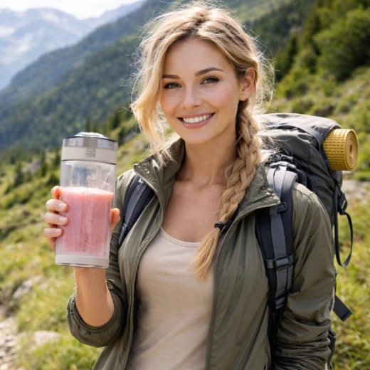Til rejser og fitness: trådløs blender med USB‑C