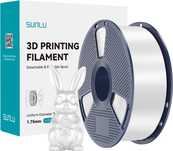 Sunlu PLA+ Silk filament hvid