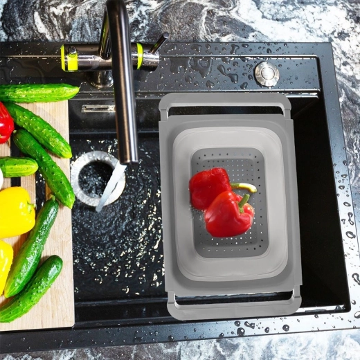 Udtrækkelige håndtag til brug over vasken