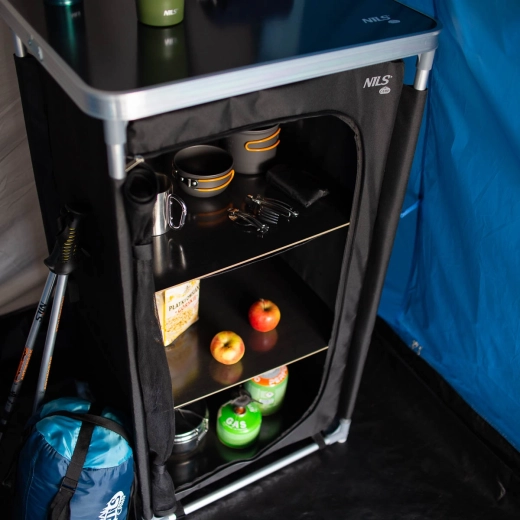 Tre hylder og topplade for maksimal orden