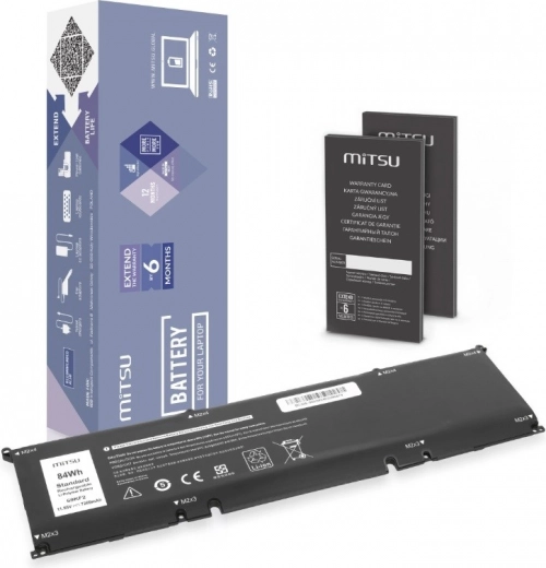 Mitsu-batteri til bærbar Dell Alienware M15/M17 R3–R4, Precision 5550 og XPS 15 9500/9510 (69 Wh, 11,55 V)
