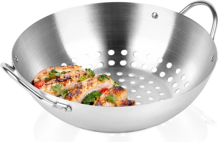 Perforeret grillkurv Vilde i rustfrit stål 20,5 cm