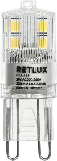 LED-pære RETLUX G9 2 W varm hvid