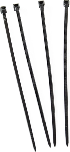 Nylon-kabelbindere 400 × 4,8 mm, sorte (50 stk)