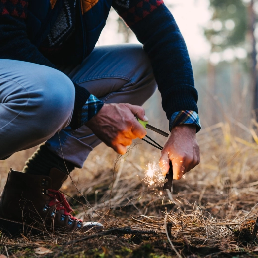 Kraftige gnister op til 3.500 °C