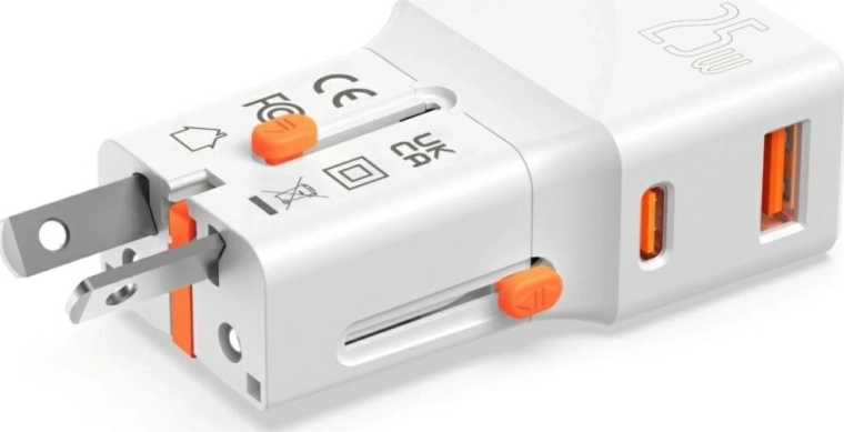 Hurtig opladning 25 W med USB‑C PD og USB‑A QC