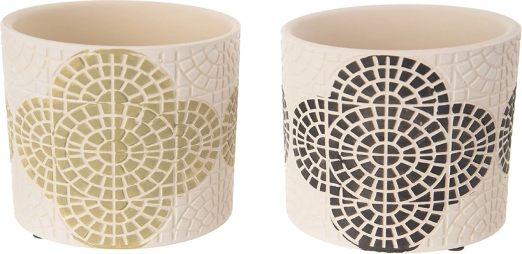 Blomsterpotte i terrakottastil, beige – 2 varianter