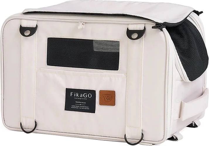 FIKAGO rejsetaske til hunde og katte Truffle Plus Creamy Cloud