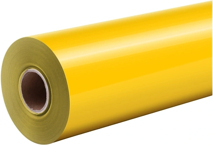 HTVRONT Pure termotransferfolie 30,5 cm × 1,8 m gul
