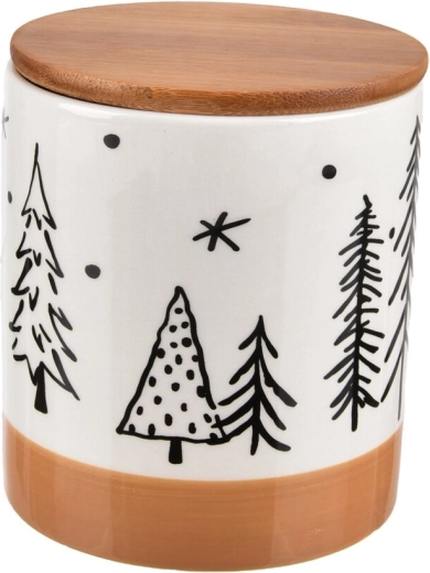 Julekrukke i dolomit i form af et juletræ hvid/beige