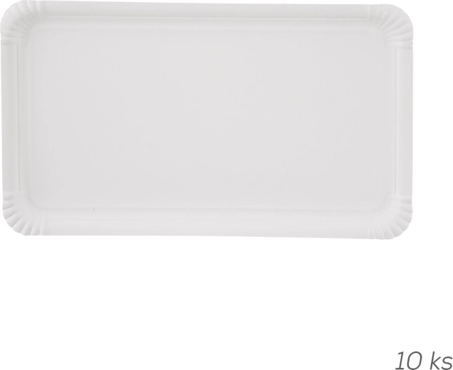 Engangspapirbakker 33 × 19 cm, 10 stk.
