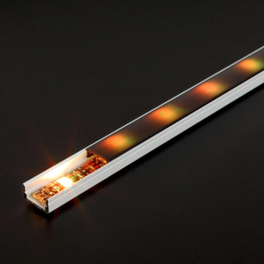Hvid aluminium-U-profil til LED-strip 1000 × 17 × 8 mm