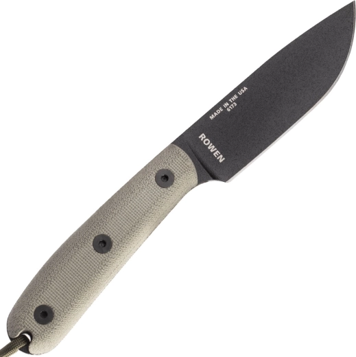 Robust klinge af kulstofstål 1095 med sort belægning