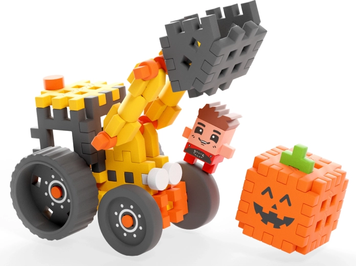 Bevægelig arm og store hjul