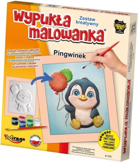 Reliefmaling – pingvin