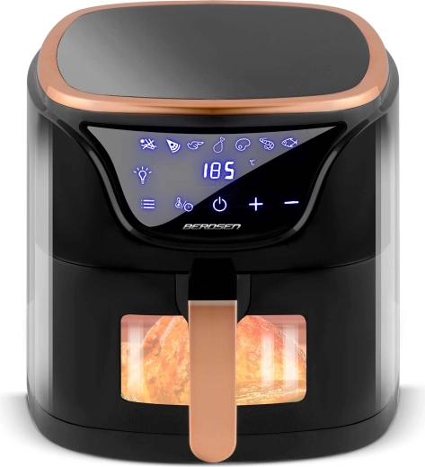 Touchbetjening, vindue og LED-lys