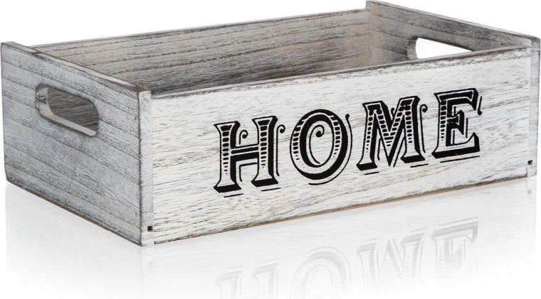 Træ-dekorationskasse HOME 29 × 18 × 9 cm