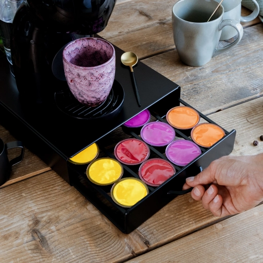 Metalholder til 20 Dolce Gusto-kapsler, mat sort