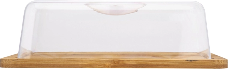 Bambusserveringsfad med plastklokke fra Altom Design