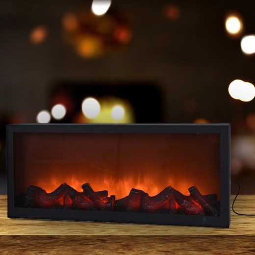 Realistiske LED-flammer for en hyggelig atmosfære