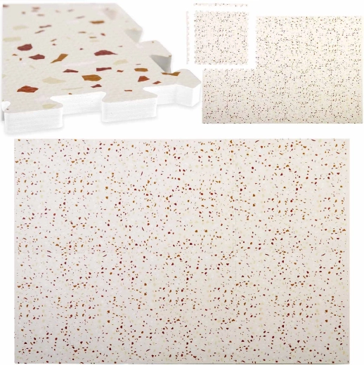 Puslespilmåtte i skum Ricokids terrazzo 175 × 118 cm - 6 stk.