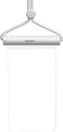 Vandtæt telefonetui BASEUS AquaGlide med cylindrisk skyde­lås – hvid