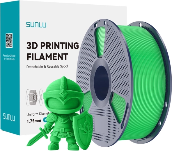 Sunlu PLA+ filament 1,75 mm grøn