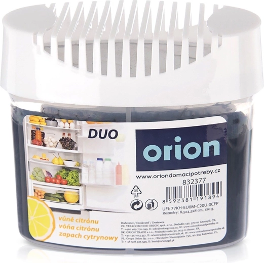 Duo lugtabsorber til køleskab med citronduft