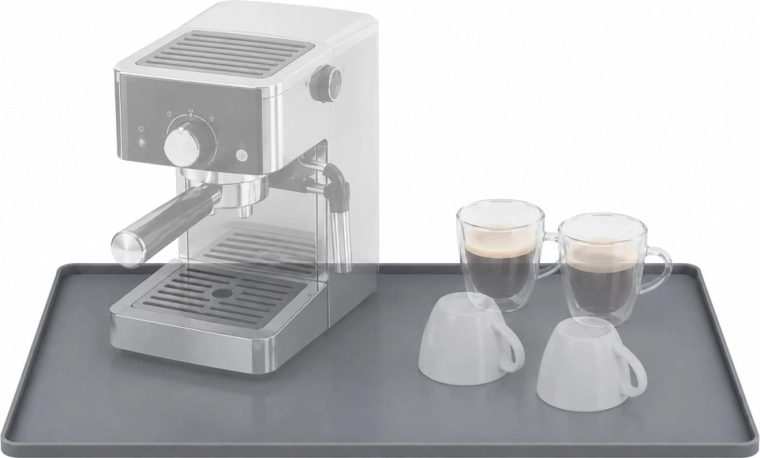 Plads til kaffemaskine og tilbehør