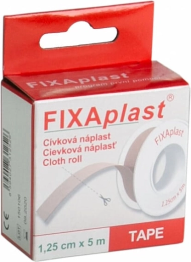 Fixaplast tekstilplaster på rulle 1,25 cm x 5 m