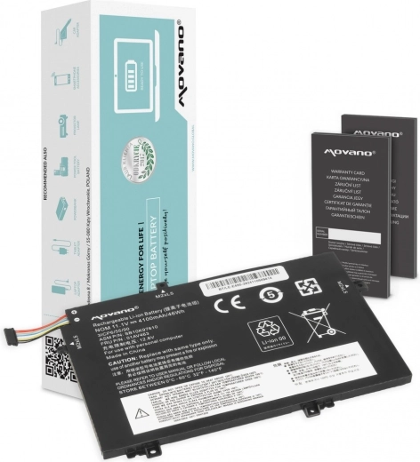 Movano-batteri til Lenovo ThinkPad L480/L490/L580/L590/L14/L15 4100 mAh (46 Wh)