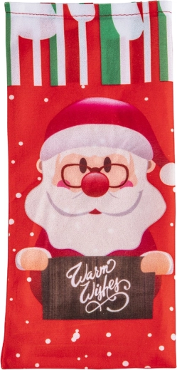 Juleflaskeovertræk Santa Claus 30 × 14 cm