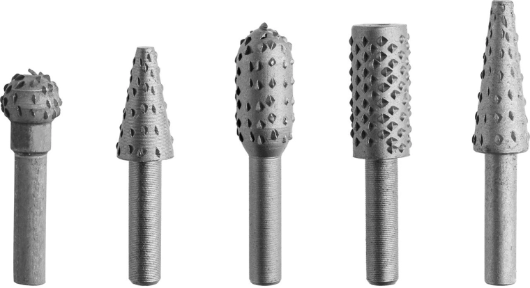 Roterende raspesæt, 5 dele