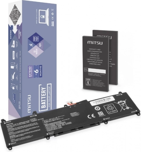Batteri MITSU til ASUS VivoBook S13 (C31N1806) 11,4 V 3600 mAh 41 Wh
