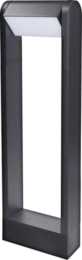 Solight LED udendørs pullert Crotone 500 7 W 3000 K sort med vipbart hoved