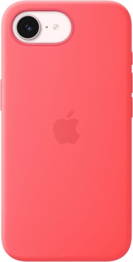 Silikoneetui med MagSafe til iPhone 17 – pink guava
