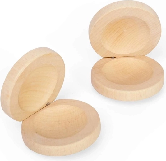 Bigjigs Toys kastagnet i naturligt træ