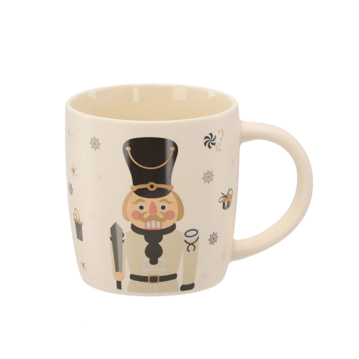 Festligt nøddeknækker-motiv